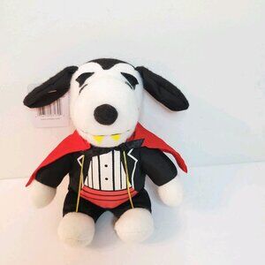 Whitman’s Halloween Plush Snoopy Vampire Dracula With Tag 6” Peanuts